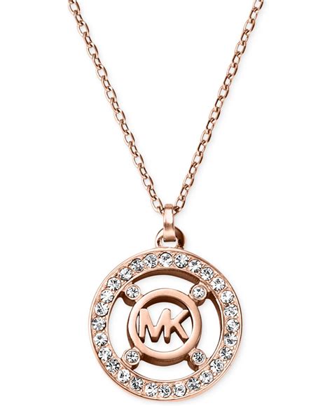 michael kors necklaces macy'|Michael Kors jewelry gift box.